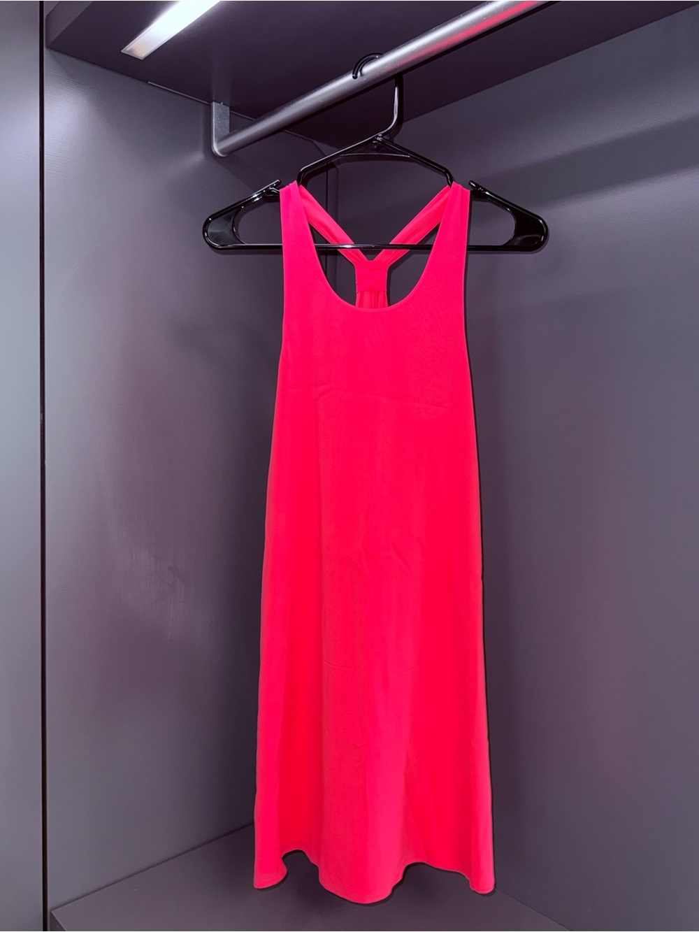 Alice + Olivia Neon Pink Racerback Mini Dress XS | Statement Dress